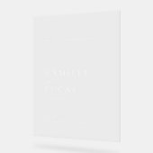 ミニマルでエレガントなウェディングアクリルウェルカムサイン アクリルサイン (傾斜)