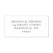 ミニマルでエレガントなカップル向けのオリジナルスタンプ ラバースタンプ (インプリント)