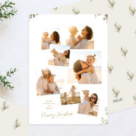 ミニマルでエレガントなクリスマス ボタニカル 7 枚の写真 シーズンカード