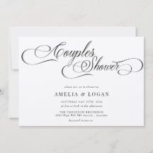 ミニマルでエレガントなスタイル | カップル向け ブライズシャワー