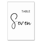 ミニマルでエレガントなテーブルナンバーサイン テーブルナンバー (正面)