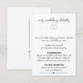 ミニマルでエレガントなデザイン エンクロージャーカード (正面/裏面)