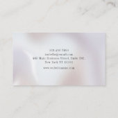 ミニマルでエレガントなパール 名刺 (裏面)