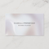 ミニマルでエレガントなパール 名刺 (正面)