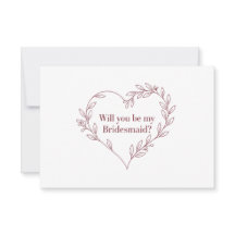 ミニマルでエレガントなブライズメイド提案カード