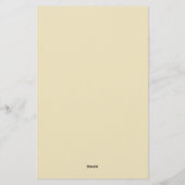 ミニマルでエレガントなモダンなデザイン 便箋 (裏面)