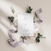 ミニマルでエレガントなモダンウェディング 招待状