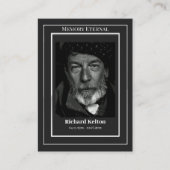 ミニマルでエレガントな正教会の葬儀祈祷カード プレイスカード (正面)