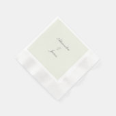 ミニマルでエレガントな紙ナプキンテンプレート 縁ありカクテルナプキン (角)