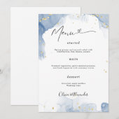 ミニマルでエレガントな結婚式のメニュー ポスター 結婚式 メニュー (正面/裏面)