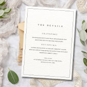 ミニマルでエレガントな結婚式の招待状, モダンなイニシャル 招待状