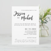 💍ミニマルでエレガントな結婚式 招待状 (スタンド正面)