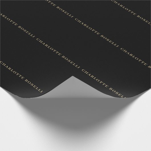 ミニマルでエレガント クラシカル プロフェッショナル シンプル ラッピングペーパー (角)