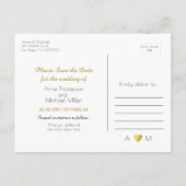 ミニマルでエレベ救ントな結婚式 案内ポストカード (裏面)