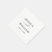 ミニマルでシック スタンダードカクテルナプキン (角)