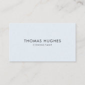 ミニマルでシンプルできれいで青いネットワーキングのコンサルタント 名刺 (正面)