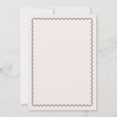 ミニマルでシンプルなスカートの誓いの更新 招待状 (裏面)