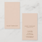 ミニマルでシンプルなタイプエラーのモモの縦の名刺 名刺 (正面/裏面)