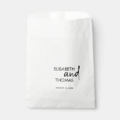 ミニマルでシンプルなモダンエレガントなギフトバッグ フェイバーバッグ (正面)