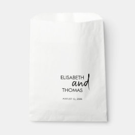 ミニマルでシンプルなモダンエレガントなギフトバッグ フェイバーバッグ