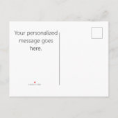 ミニマルでシンプルな非写真結婚発表 案内ポストカード (裏面)