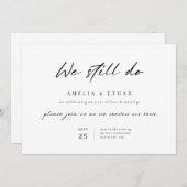 ミニマルでシンプルな60周年結婚記念日 招待状 (正面/裏面)