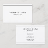 ミニマルでスタイリッシュでモダンな専門のトレンディー 名刺 (正面/裏面)