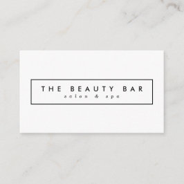 ミニマルでスタイリッシュなアポイントメントの名刺 予約カード