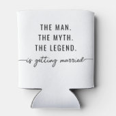 ミニマルでスタイリッシュな独身パーティーのお土産 缶クーラー (裏面)