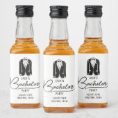 ミニマルでスタイリッシュな独身パーティーのギフト リキュールボトルラベル (ボトル)