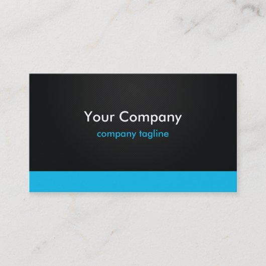 ミニマルでストライプな(青い)名刺 名刺 (正面)