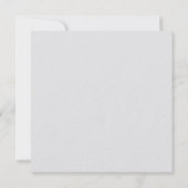 ミニマルでタイポグラフィックな楽しみとフォーマルなウェディング 招待状 (裏面)