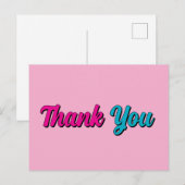 ミニマルでプロフェッショナルなモダンエレガントに感謝 ポストカード (正面/裏面)