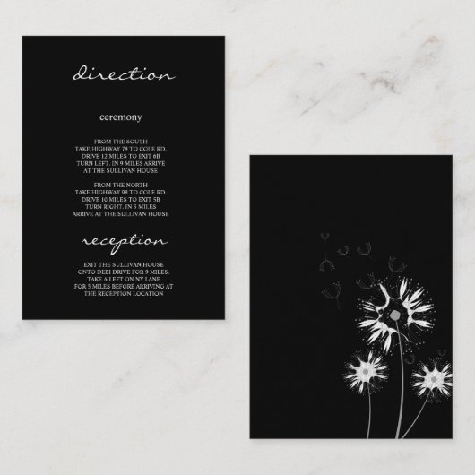 ミニマルでモダンで敏感な花のモノグラムの結婚式 エンクロージャーカード (正面/裏面)