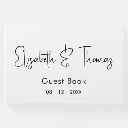 ミニマルでモダンなエレガントでシンプルなゲストブック ゲストブック (正面)