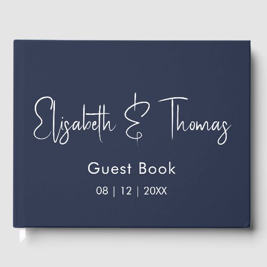 ミニマルでモダンなエレガントでシンプルなゲストブック ゲストブック (正面)