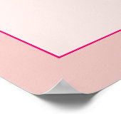 ミニマルでモダンなキュートなブライダルシャワー ポスター (角)