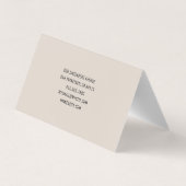 ミニマルでモダンなシンプル 名刺 (裏面)