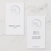 ミニマルでモダンな名刺 名刺 (正面/裏面)