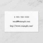 ミニマルで及びモダンな旅行顧問の名刺 名刺 (裏面)