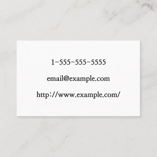 ミニマルで及びモダンな旅行顧問の名刺 名刺 (裏面)