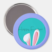 ミニマルで可愛いイースタークラシックのラウンドマグネット マグネット (正面/裏面)