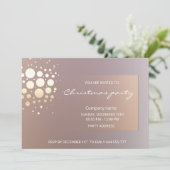 ミニマルで洗練されたエレガントなコンフェッティ 招待状 (スタンド正面)