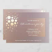 ミニマルで洗練されたエレガントなコンフェッティ 招待状 (正面/裏面)