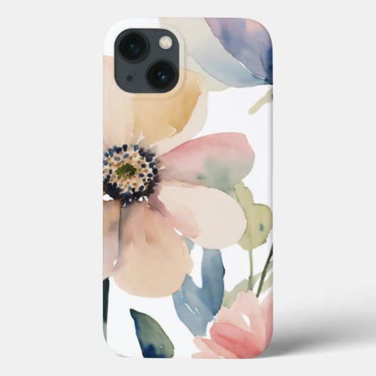 ミニマルで繊細な花 Case-Mate iPhoneケース (裏面)