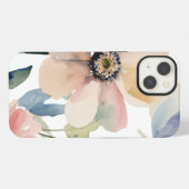 ミニマルで繊細な花 iPhoneケース (裏面横)