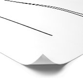 ミニマルで美しい女性ラインアート ポスター (角)