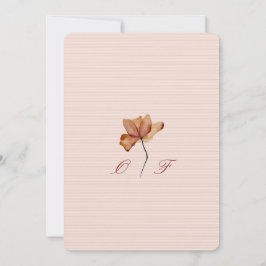 ミニマルで美しくソフトなウェディングカード 招待状