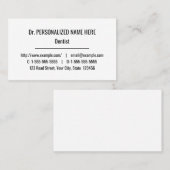 ミニマルで謙虚な名刺 名刺 (正面/裏面)