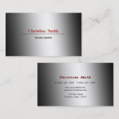ミニマルで、モダンな名刺 名刺 (正面/裏面)